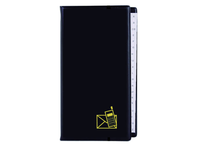 Telefoonalbum Kangaro 215x130mm A-Z 4-rings zwart
