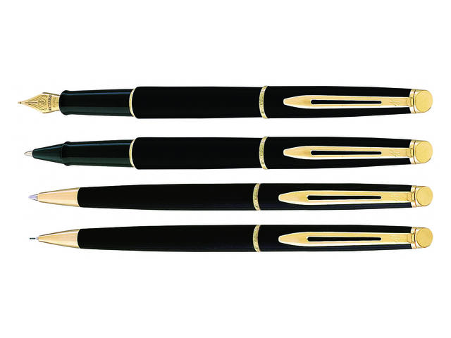 Rollerpen Waterman Hemisp GT F mat zwart
