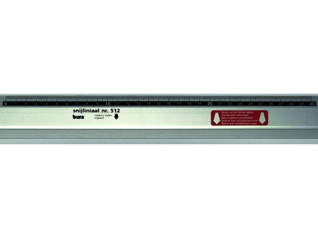 Snijliniaal Bura 512 Antica 30cm aluminium