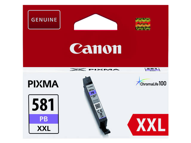 Inktcartridge Canon CLI-581XXL foto blauw