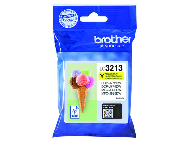 Inktcartridge Brother LC-3213Y geel