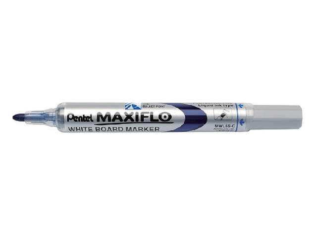 Whiteboardmarker Pentel MWL5S 1mm blauw