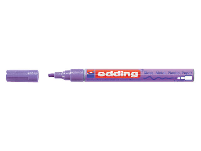 Paintmarker edding 751 oliebasis 1-2mm mtl paars