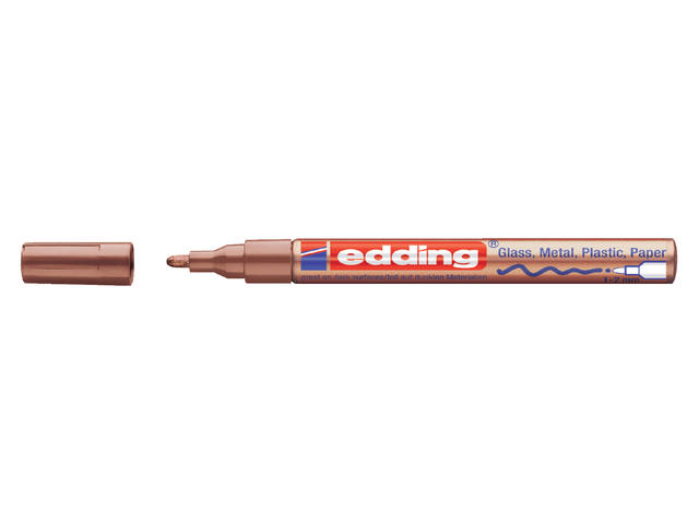 Paintmarker edding 751 oliebasis 1-2mm koper