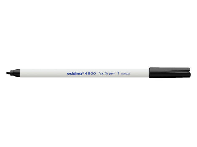 Textielmarker edding 4600 rond 1mm zwart