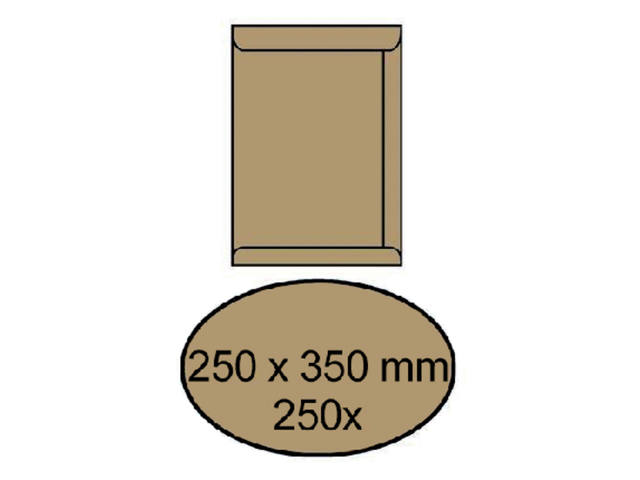 Envelop akte IEZZY 250x350mm zelfklevend 90gr br