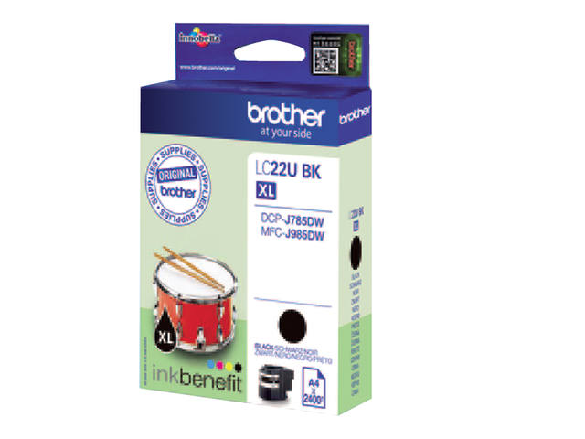 Inktcartridge Brother LC-22UBK zwart