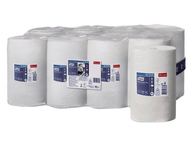 Poetspapier Tork M1 Advanced 2laags 75m wit