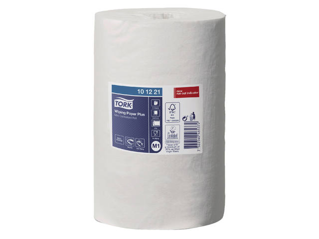 Poetspapier Tork M1 Advanced 2laags 75m wit