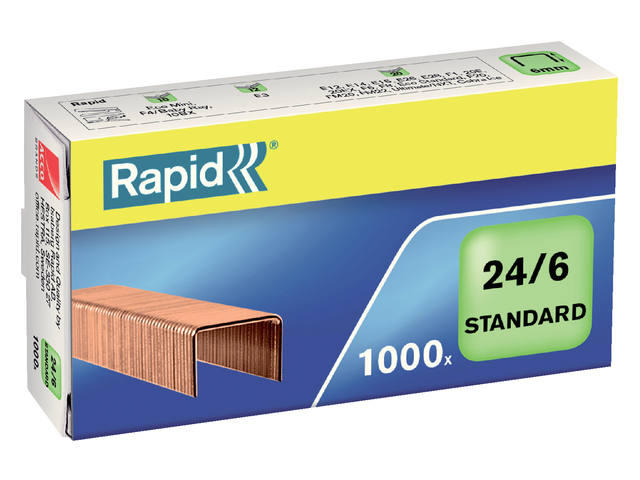 Nieten Rapid 24/6 verkoperd standaard 10000st
