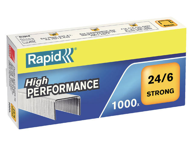 Nieten Rapid 24/6 gegalv strong 1000st