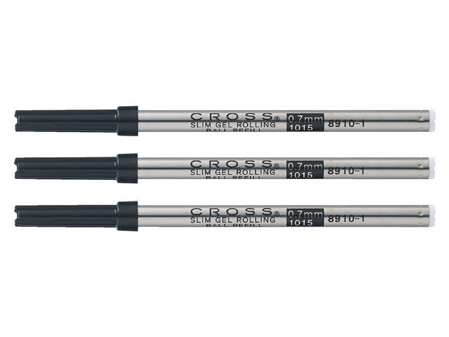 Rollerpenvulling Cross Slim M zwart