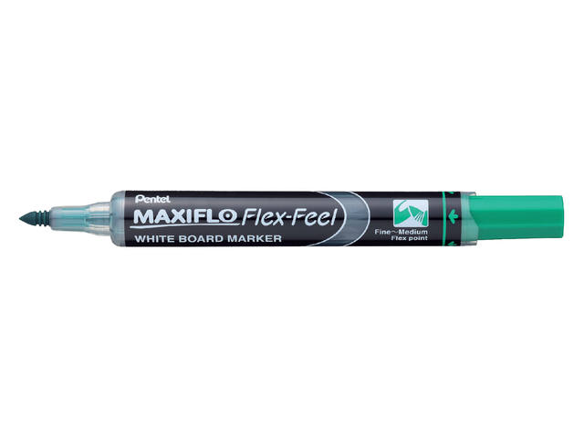 Whiteboardmarker Pentel MWL5SBF 1.5-4.5 groen