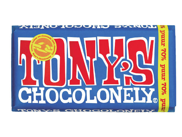 Chocolade Tony Chocolonely puur reep 180gr