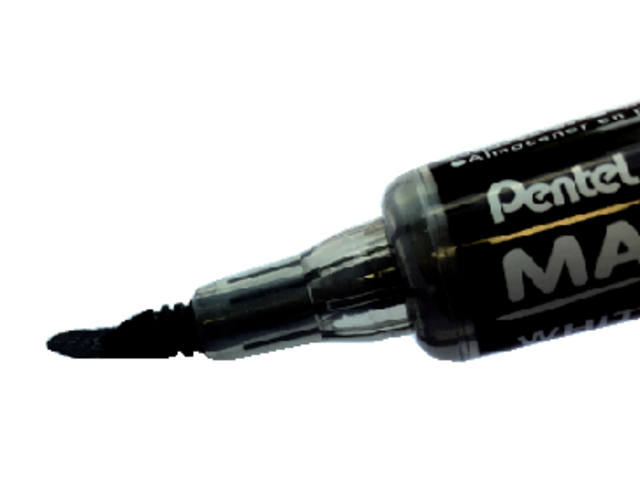 Whiteboardmarker Pentel MWL5SBF 1.5-4.5 zwart