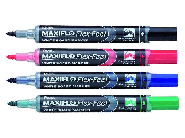 Whiteboardmarker Pentel MWL5SBF 1.5-4.5 rood