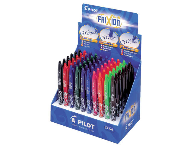 Rollerpen PILOT friXion BL-FR7 M display assorti