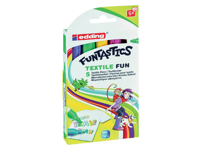 Viltstift edding 17 textiel fun rond 2-3mm assorti