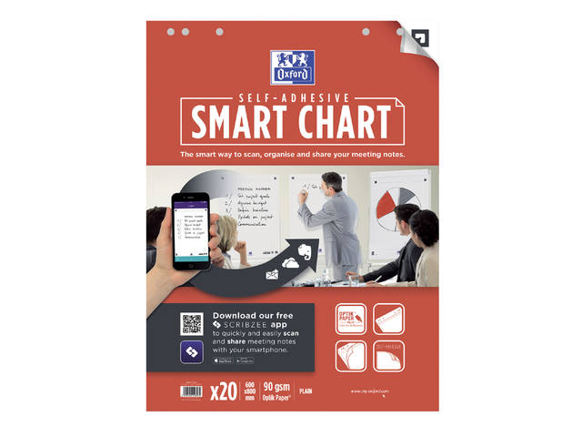 FLIPOVERPAPIER OXFORD SMART 60X80CM BLANCO 90GR