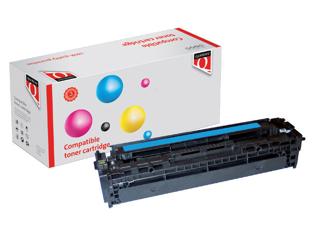 Tonercartridge Quantore HP CB541A 125A blauw