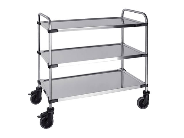 Serveerwagen 3 plateaus 870x570x950mm