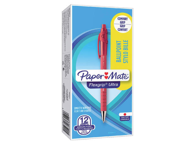 Balpen Papermate Flexgrip Ultra M rood