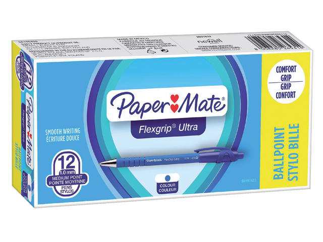 Balpen Papermate Flexgrip Ultra M blauw