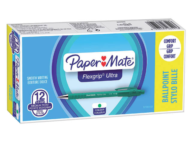 Balpen Papermate Flexgrip Ultra M groen