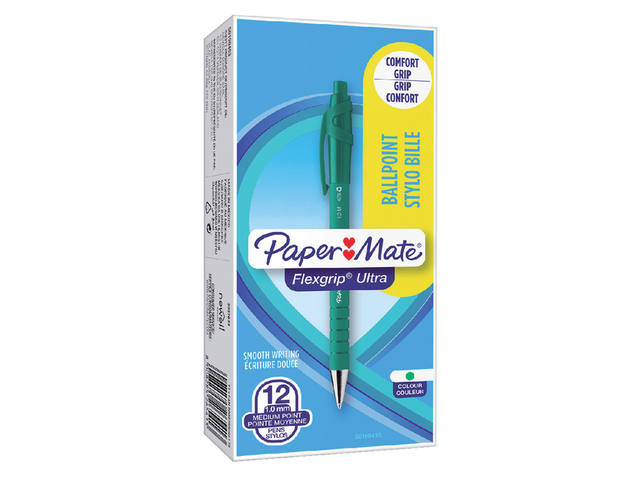Balpen Papermate Flexgrip Ultra M groen
