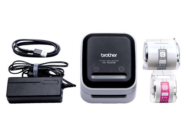 Labelprinter Brother CZ VC500W desktop 50mm wit