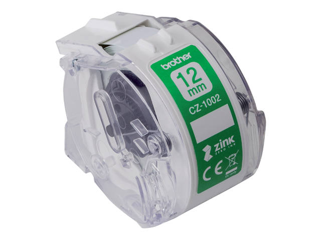 Etiket Brother CZ1002 multifunctioneel 12mm 5m wit