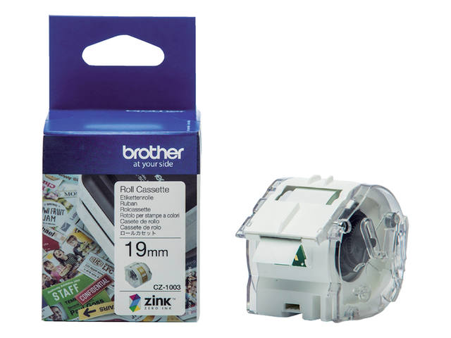 Etiket Brother CZ1003 multifunctioneel 19mm 5m wit