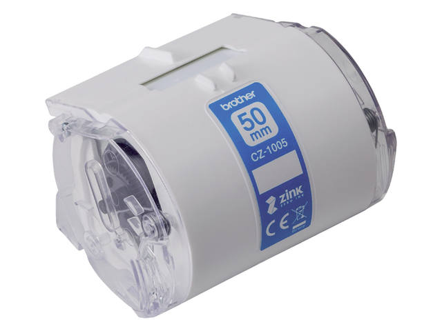 Etiket Brother CZ1005 multifunctioneel 50mm 5m wit