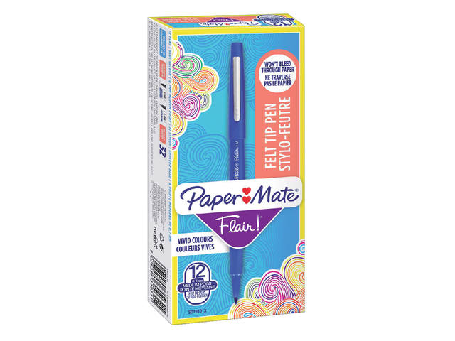 Fineliner Papermate Flair Original M blauw