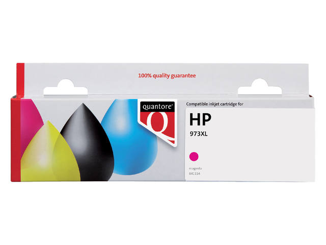 Inktcartridge Quantore Hp 973x F6t82cn rood