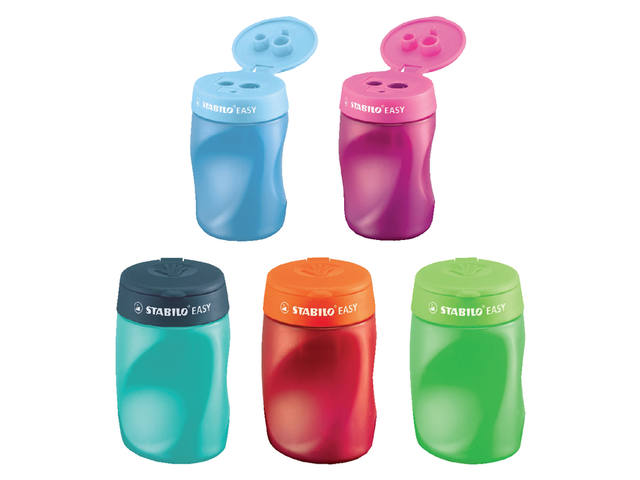 Puntenslijper STABILO Easy 4502 rechts roze