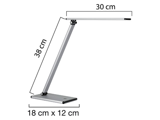 Bureaulamp Unilux Terra led grijs