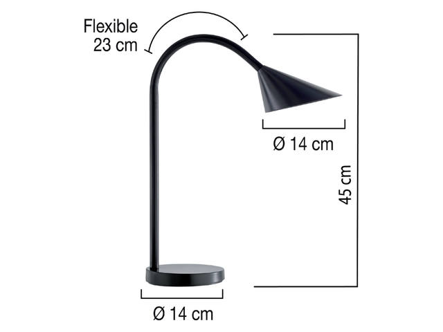 Bureaulamp Unilux Sol led zwart