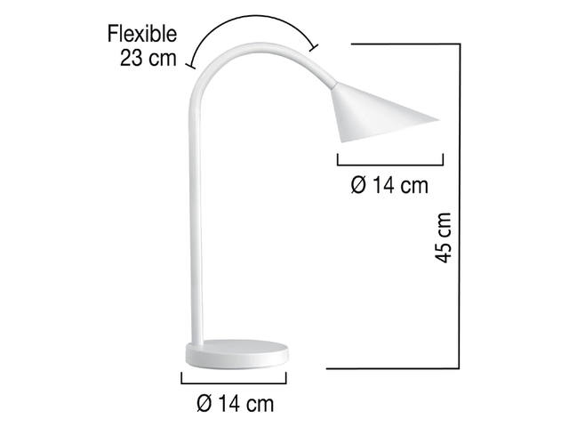 Bureaulamp Unilux Sol led wit