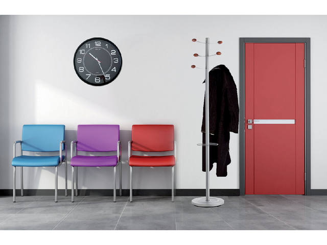 Wandklok Unilux Mega dia 57.5cm zwart