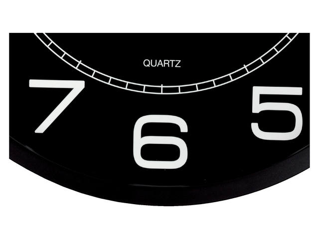 Wandklok Unilux Mega dia 57.5cm zwart