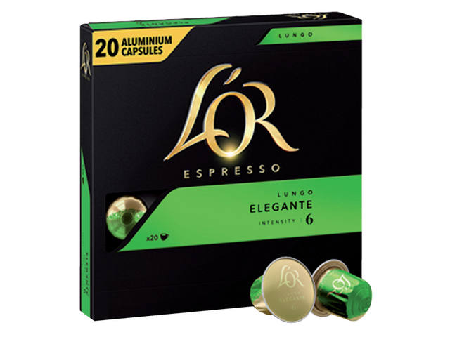 Koffiecups L Or espresso Lungo Elegante 20st