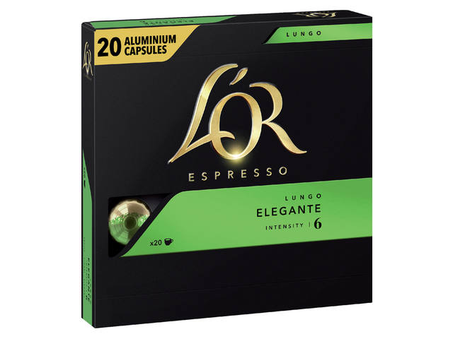 Koffiecups L Or espresso Lungo Elegante 20st