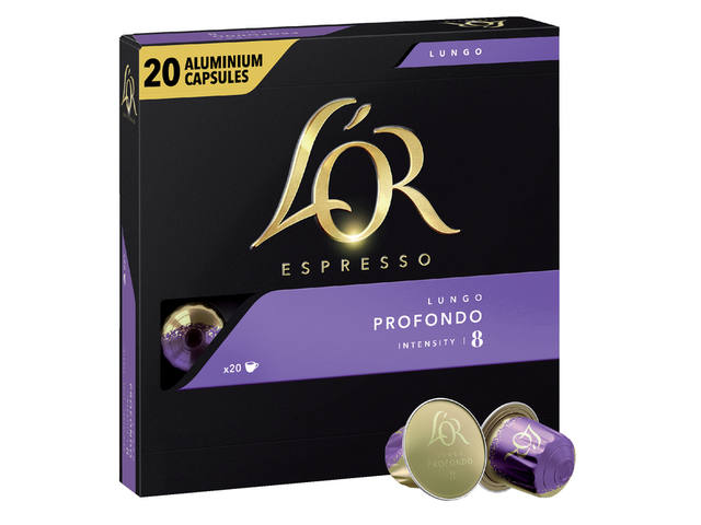 Koffiecups L Or espresso Lungo Profondo 20st