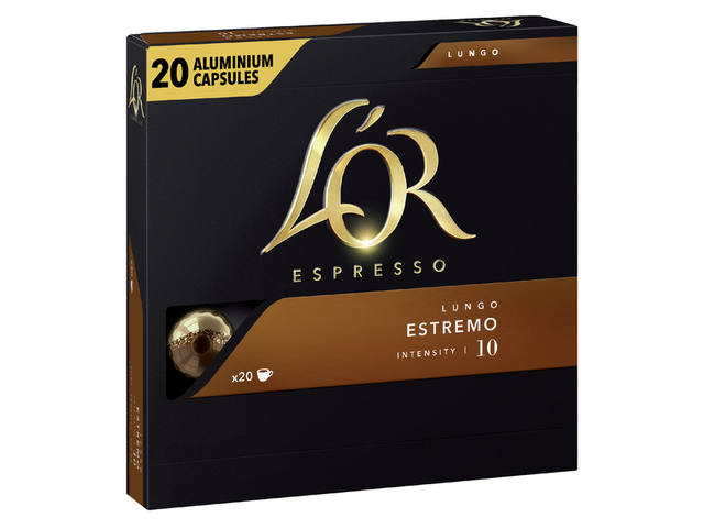 Koffiecups L Or espresso Lungo Estremo 20st