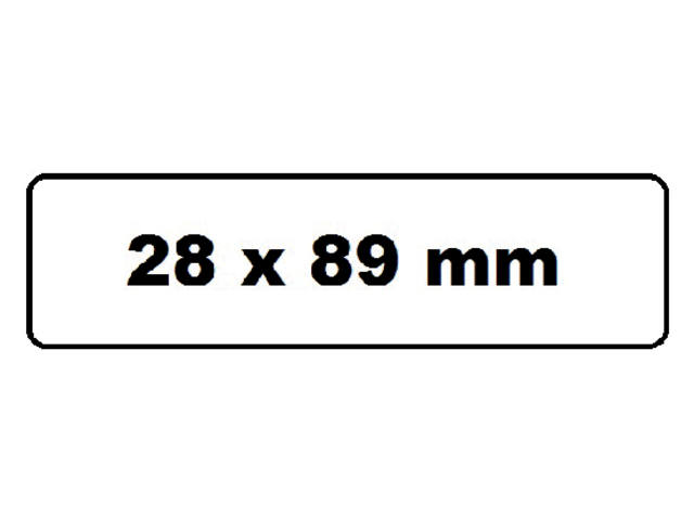 Label Etiket Quantore 99010 28x89mm adres wt