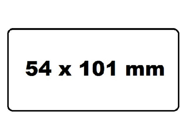 Label Etiket Quantore 99014 54mmx101mm badge wt