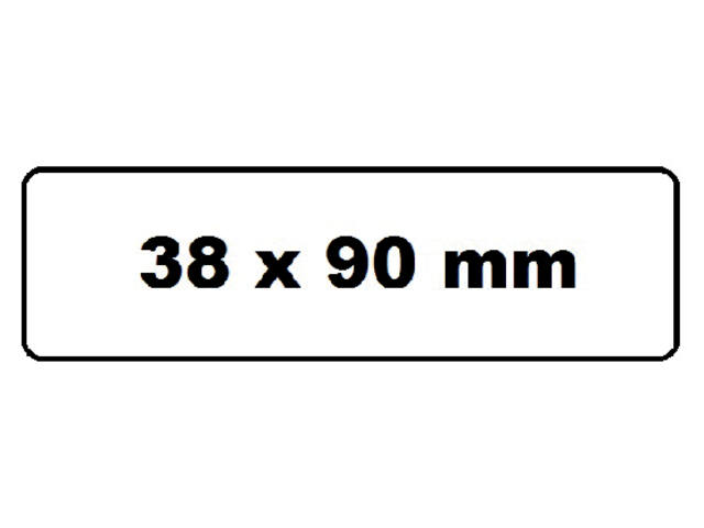 Label Etiket Quantore Dk-11208 38mmx90mm adres wt