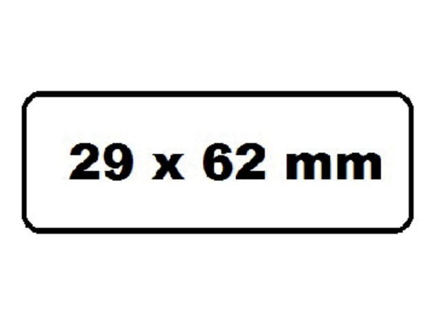 Label Etiket Quantore Dk-11209 29mmx62mm adres wt