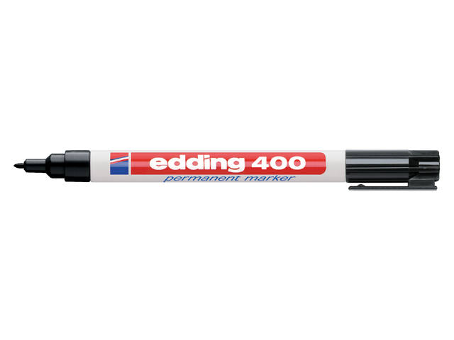 Viltstift edding 400 rond 1mm zwart